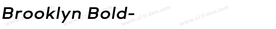 Brooklyn Bold字体转换